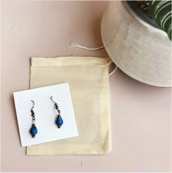 Paper Bead Earrings